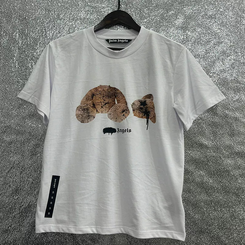 Palm Angel Headless Bear Fish Men's Round Neck T-shirt Angels Summer Loose PA Top Hoodie Short Sleeve (11)