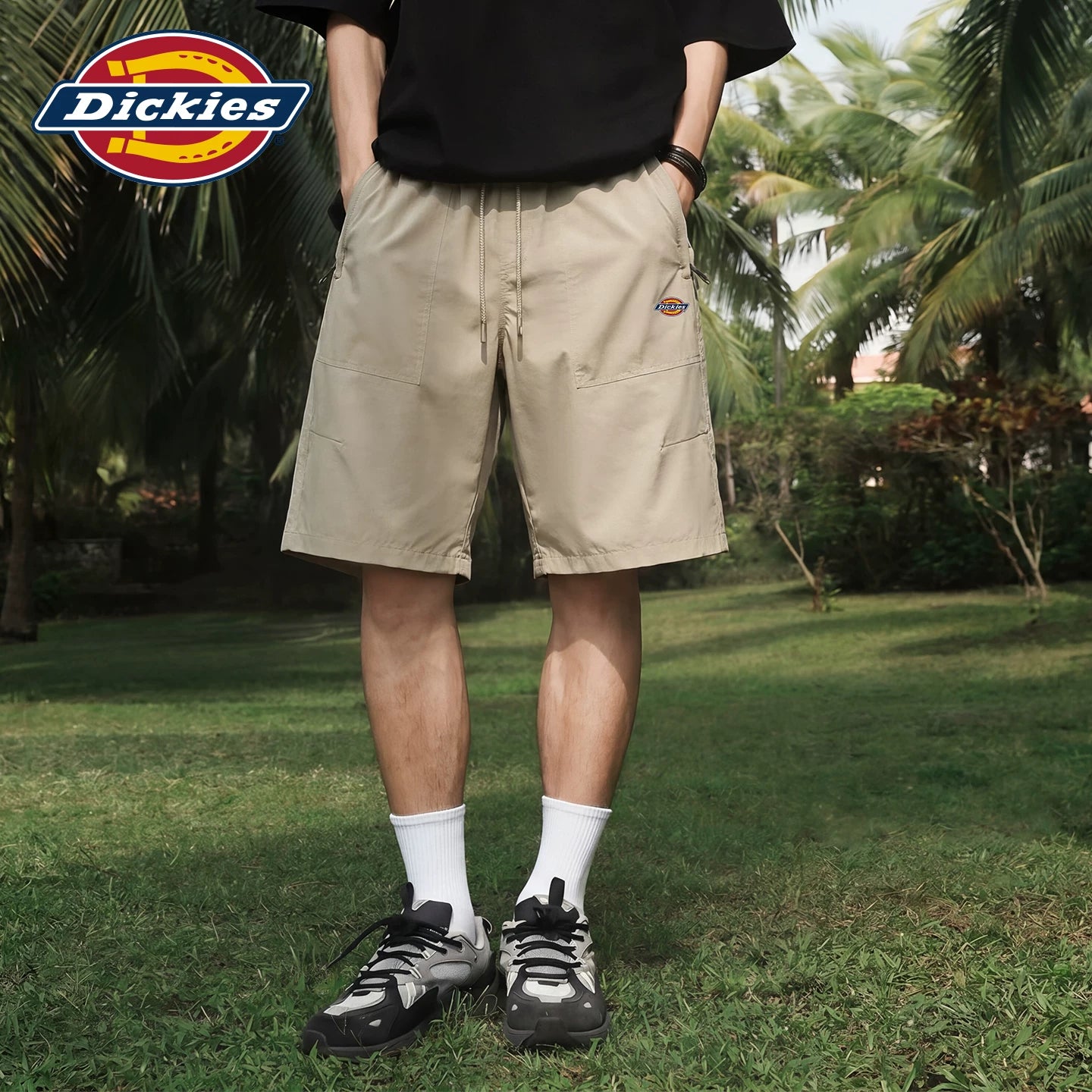 Dickies shorts men's summer 2026 new thin style outdoor sports quick drying cool feeling casual wear cropped pants A
