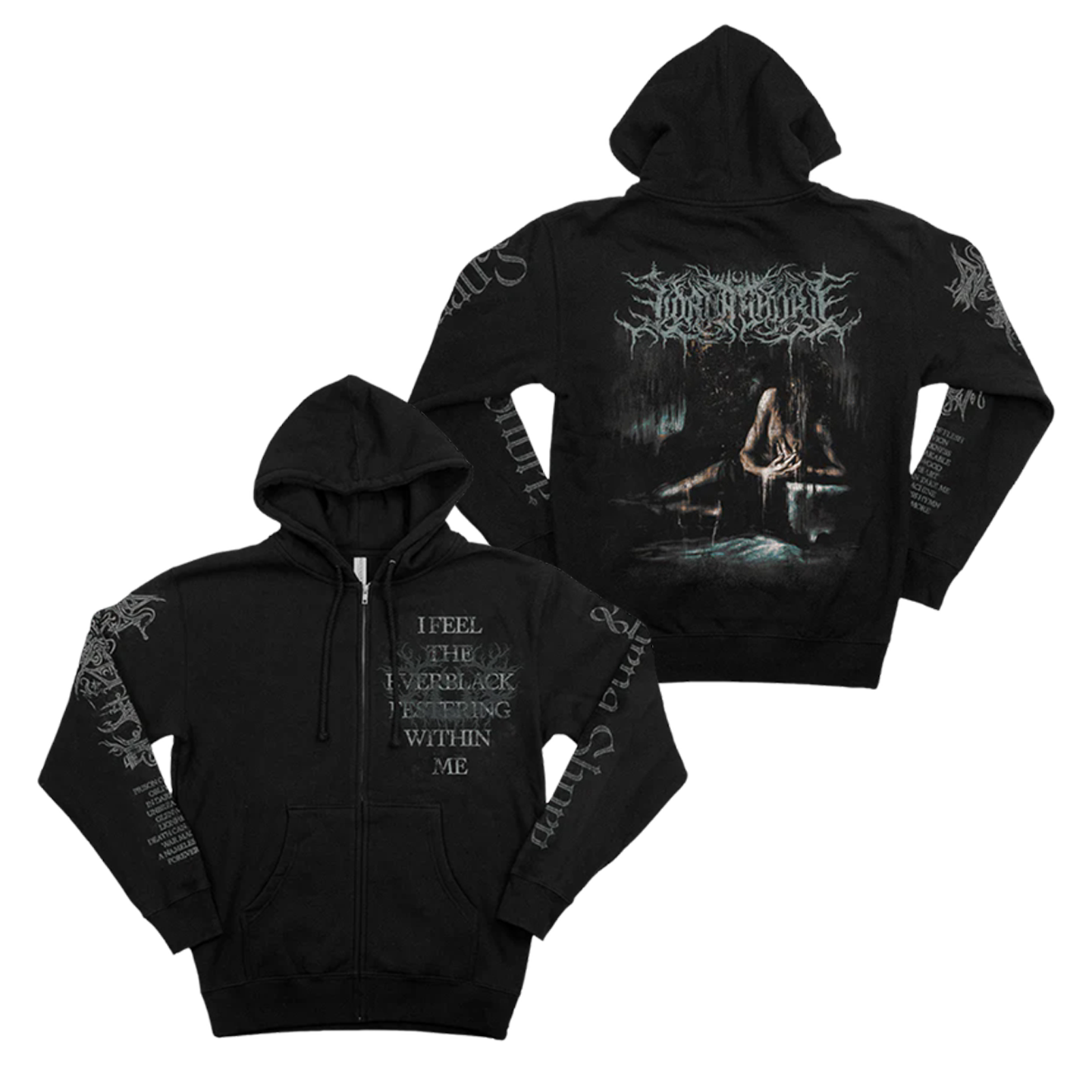 Lorna Shore Black Metal Rock Skeleton American Style Hoodie Sweatshirt Autumn