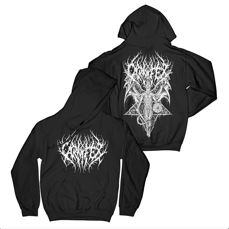 Carnifex Black Gold Dark Rock Series American Trendy Brand Cool Hip Hop Music Men's Hooded Hoodie Autumn