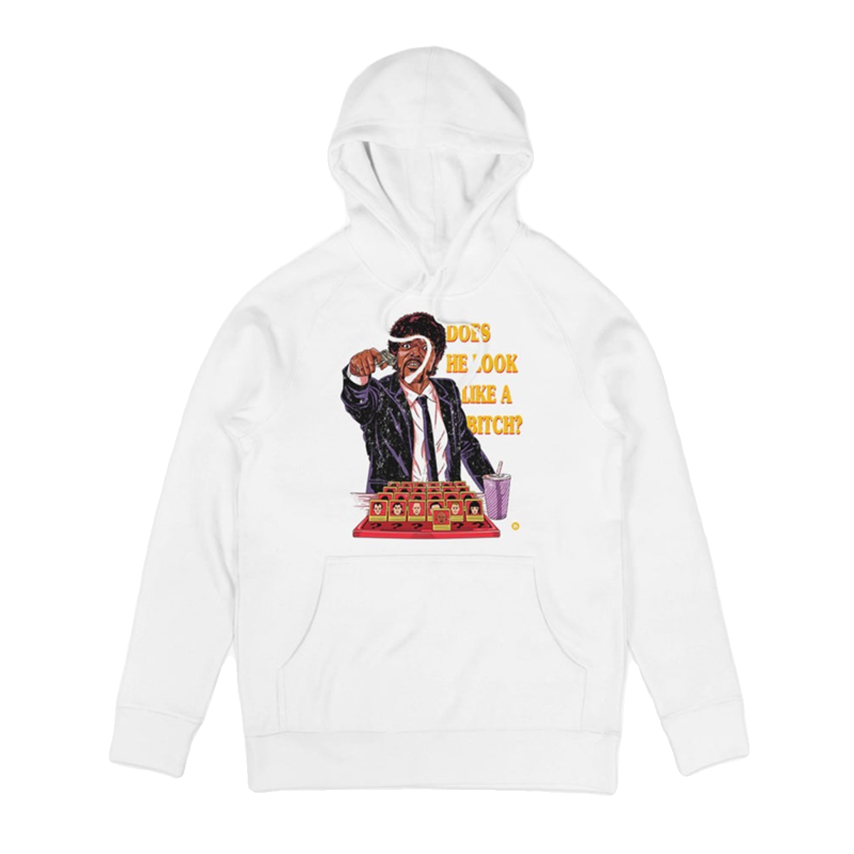 20023 New Vulgar Novel Movie Co branded Trendy Brand Autumn and Winter Thick Cotton Men's Vintage Hoodie