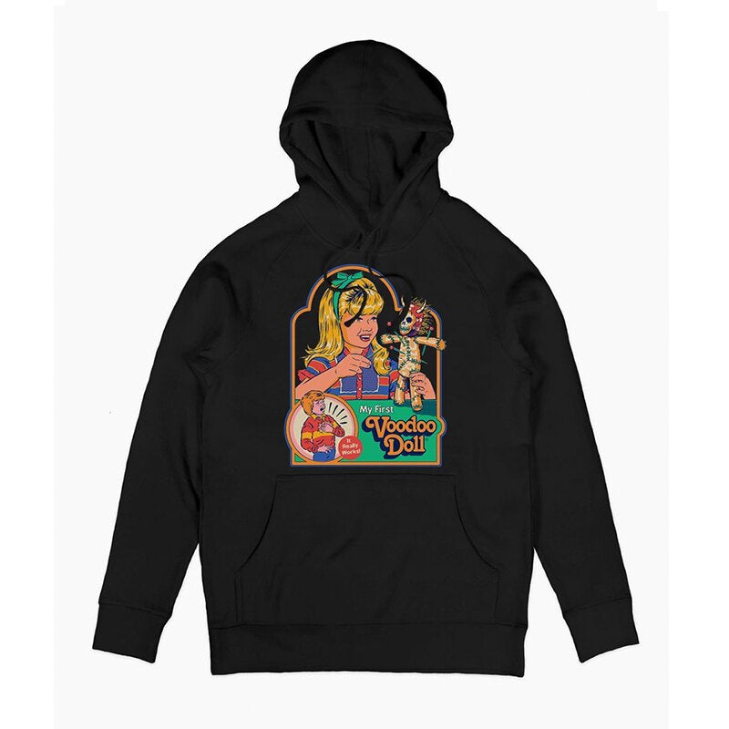HE SEES YOU他看见你了 经典欧美风暗黑插画 高街vintage连帽卫衣