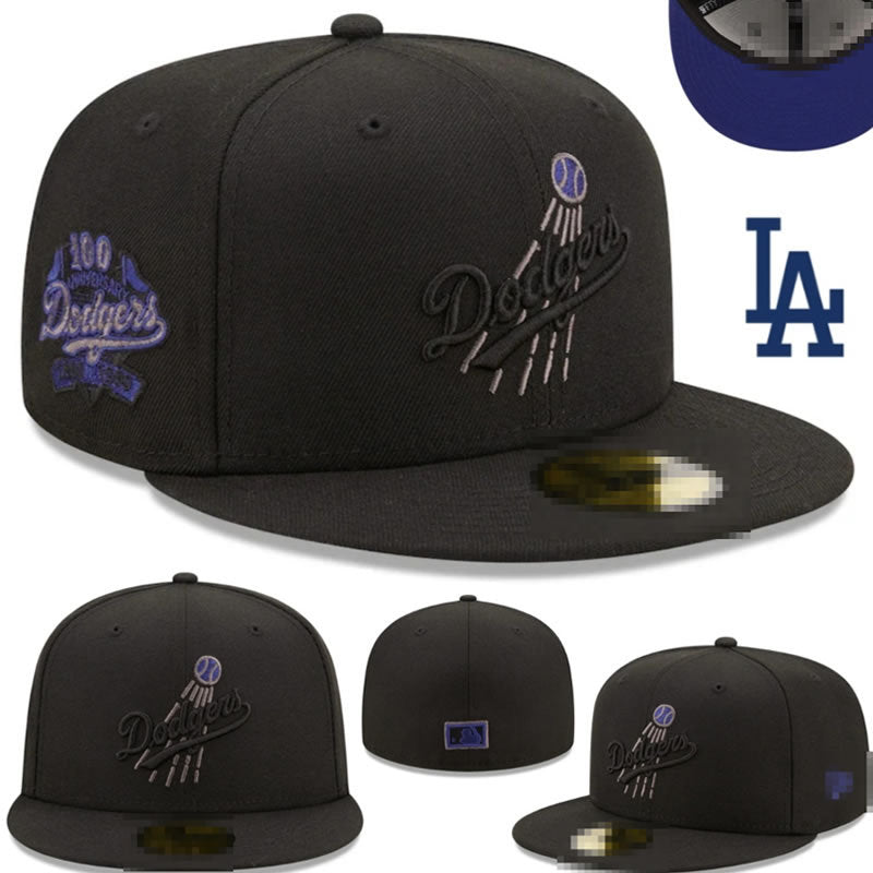 Big Four American League sports teams cross-border embroidered baseball cap size cap flat brimmed cap Dodger Yankees baseball cap (24)