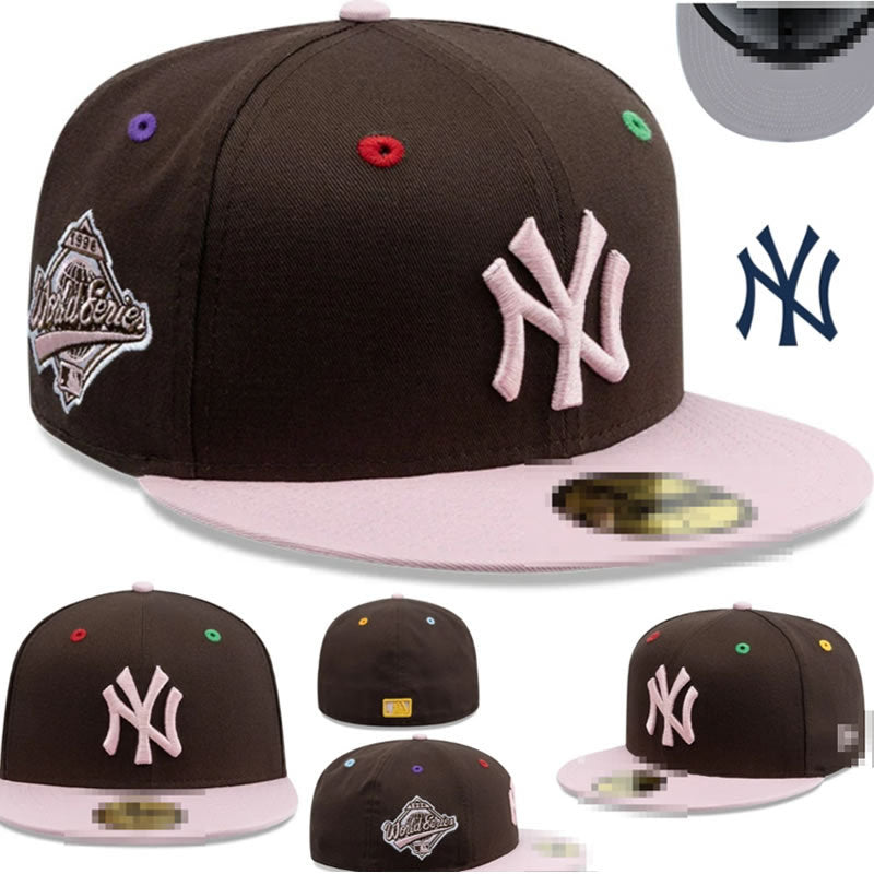 Big Four American League sports teams cross-border embroidered baseball cap size cap flat brimmed cap Dodger Yankees baseball cap (26)