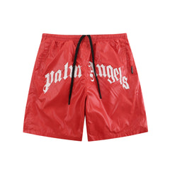 Palm Angel quick drying fabric Angels letter print men's and women's summer thin shorts casual five quarter pants (5)
