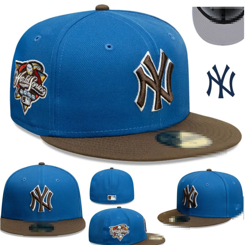Big Four American League sports teams cross-border embroidered baseball cap size cap flat brimmed cap Dodger Yankees baseball cap (29)