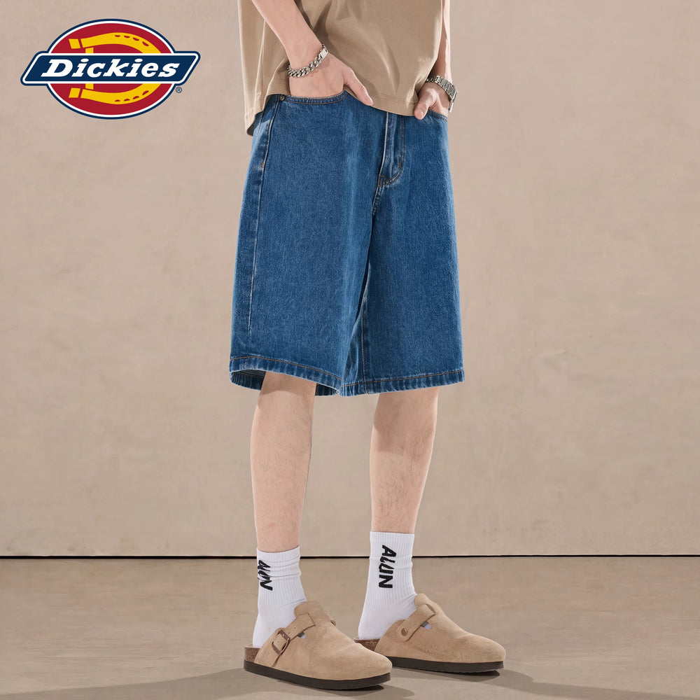 Dickies Emperor Cool Suitable Denim Shorts Men's Summer American Trendy Brand Loose Cotton Washed Straight Leg Pants M