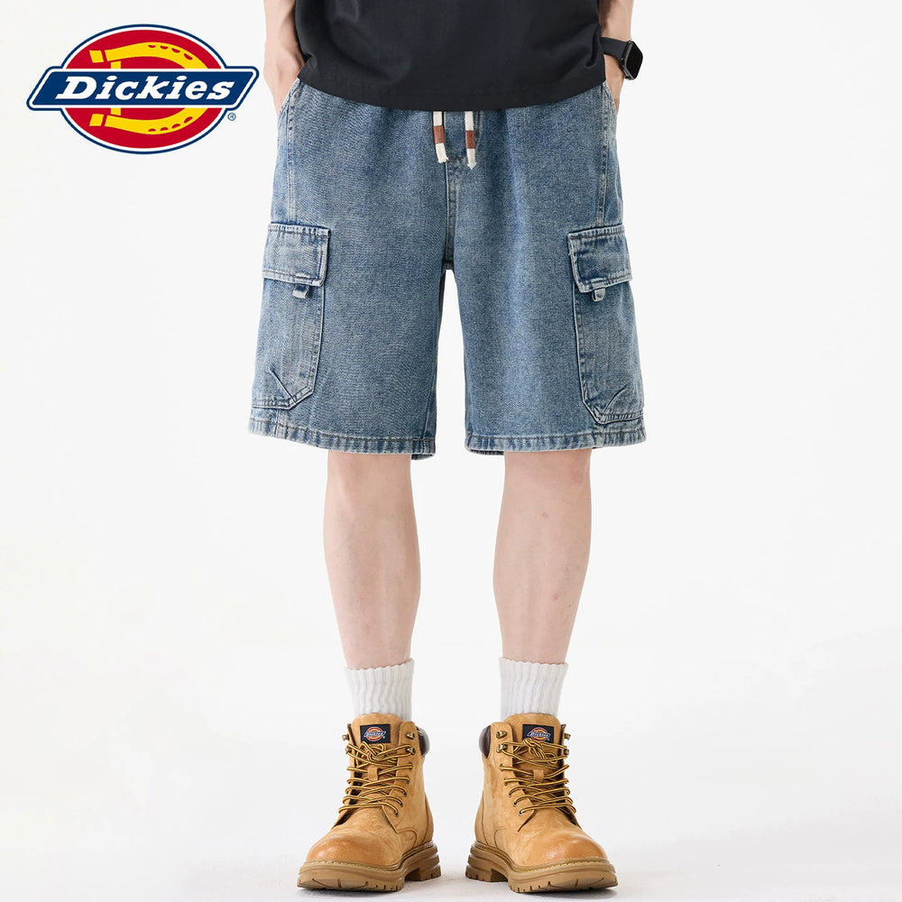 Dickies Cool Multi Pocket workwear Cowboy Shorts Men's Summer Drawstring Thin Straight Leg Pants Y