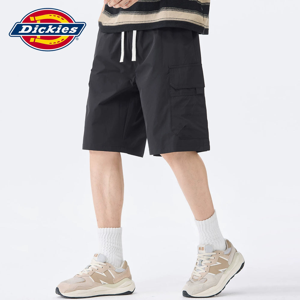 Dickies Emperor Cool Suitable American Retro workwear casual shorts men's summer drawstring thin straight leg five quarter pants Y