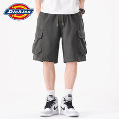 Dickies Cool Summer New Loose Straight Casual Shorts Men's Work Clothes Thin Drawstring Pentagram Pants Y