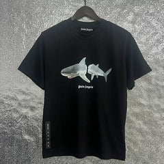 Palm Angel Headless Bear Fish Men's Round Neck T-shirt Angels Summer Loose PA Top Hoodie Short Sleeve (5)