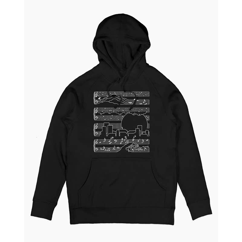 THE MOONLIGHT SONATA Moonlight Sonata European and American style vintage hoodie