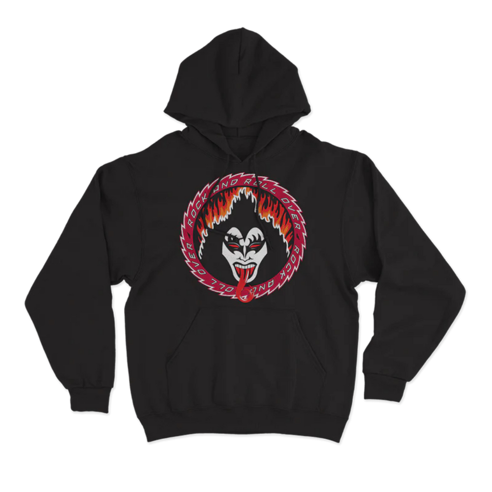 Autumn and Winter Kiss American Retro Rock Heavy Band Dark Men's Cotton Loose Hoodie Hoodie Hoodie Men's Sweatshirt