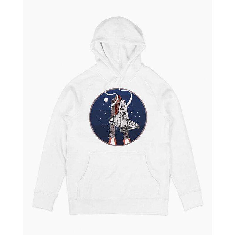 Autumn and Winter NASA PLANETS NASA Planet Europe and America Vintage High Street Loose Hoodie Hoodie