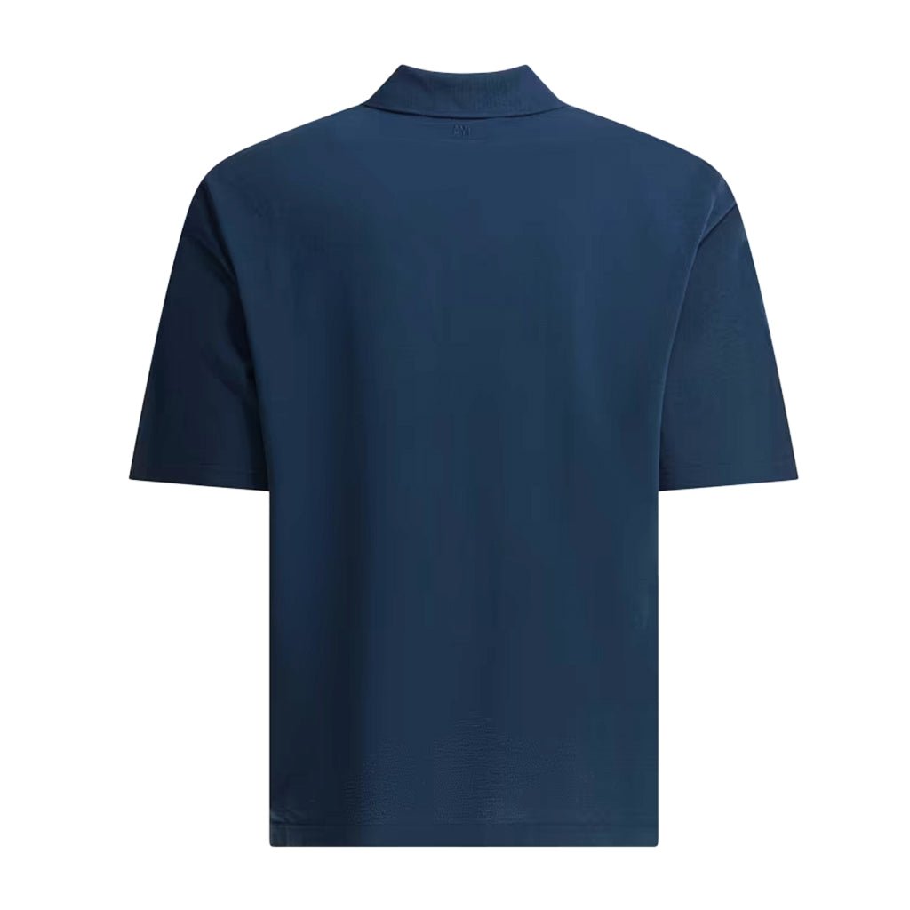 [Ami Paris] Boxy Fit Polo With Ami De Coeur Knitted Patch