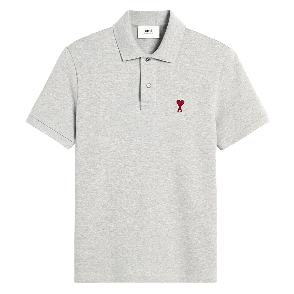[Ami Paris] Red Ami De Coeur Polo Shirt