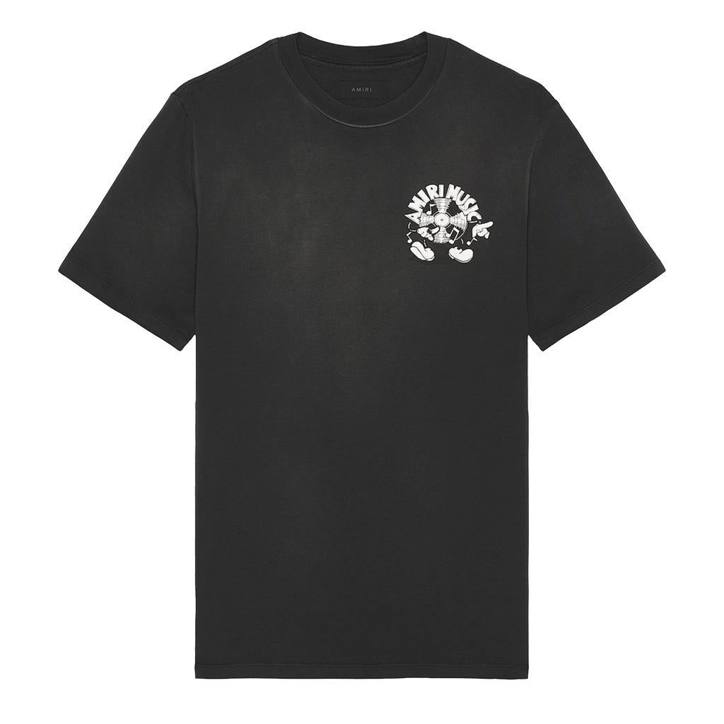 [Amiri] Music Record T-Shirt in Black