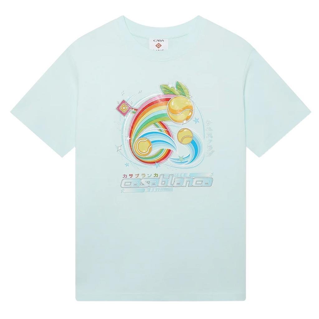 Casablanca Manga Tennis Ball Short Sleeve T‑Shirt