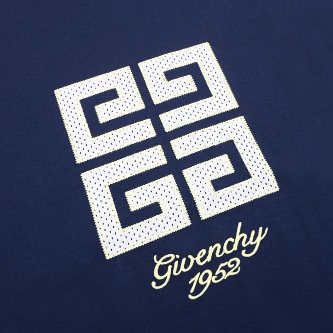[Givenchy] College Embroidered T-Shirt- Oversized fit