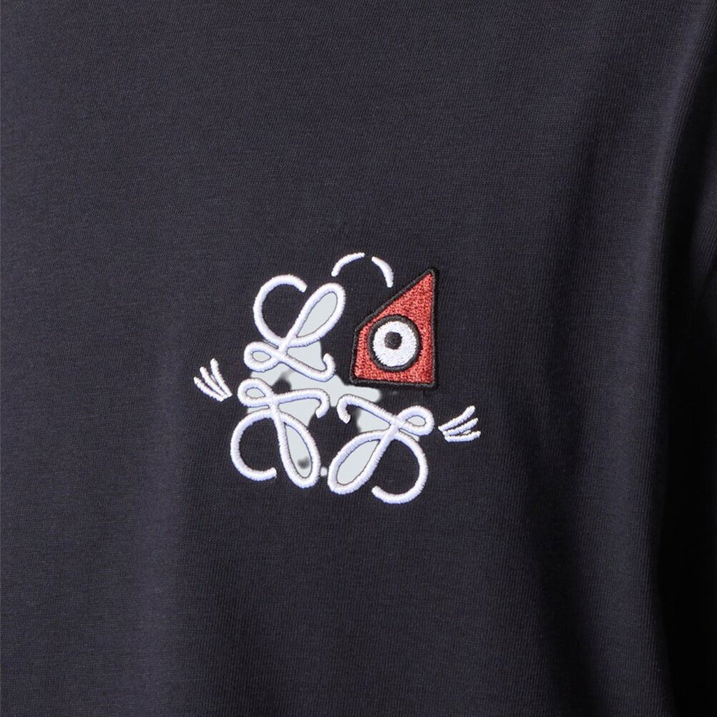 [Loewe] X Louis Wain Embroidered Logo Loose Fit T-Shirt