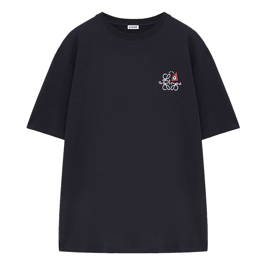 [Loewe] X Louis Wain Embroidered Logo Loose Fit T-Shirt