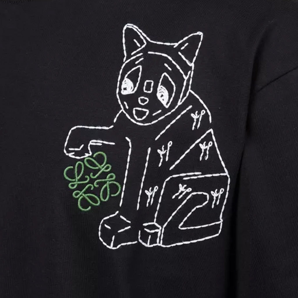 Loewe X Louis Wain Embroidered Lucky Cat Loose Fit T-Shirt