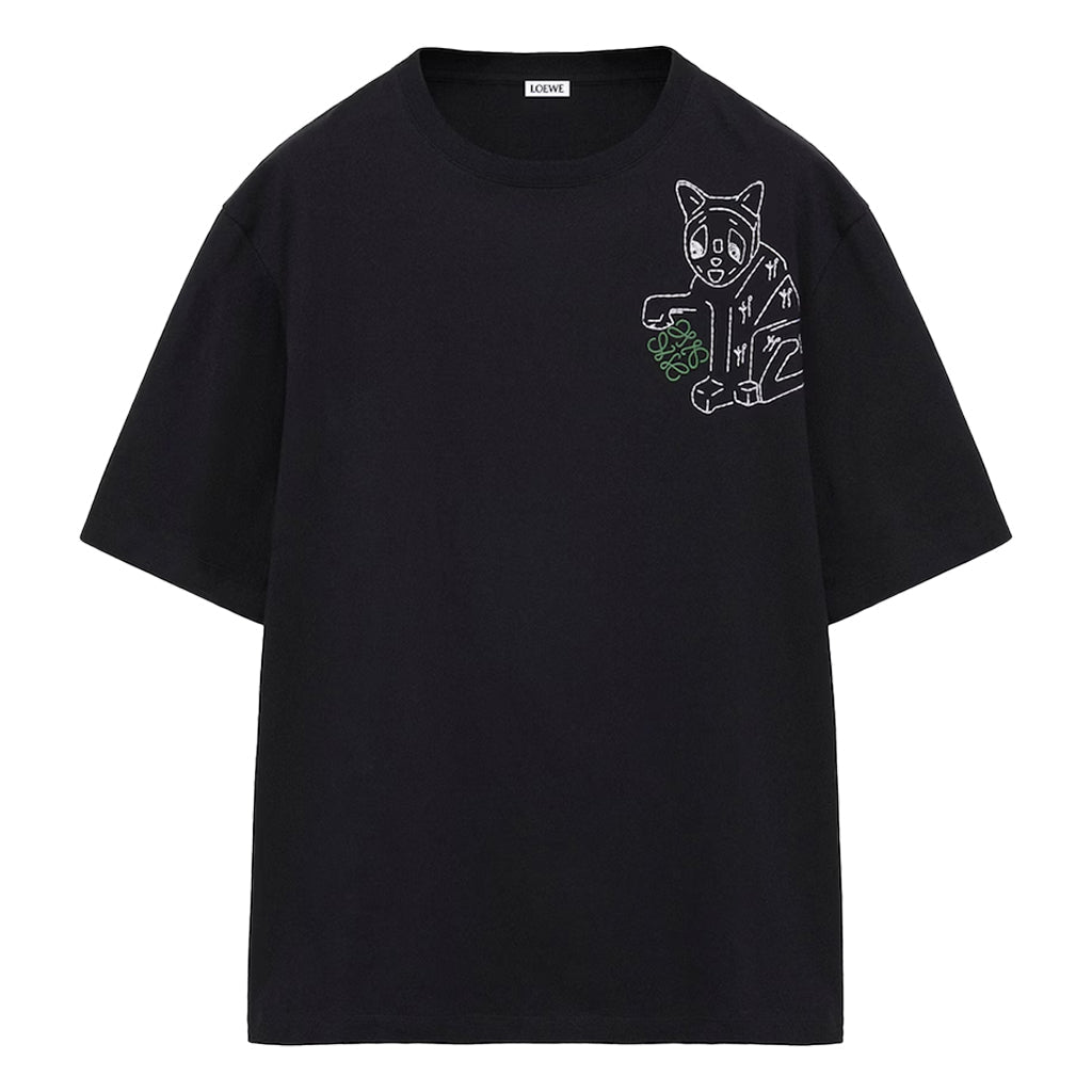 Loewe X Louis Wain Embroidered Lucky Cat Loose Fit T-Shirt