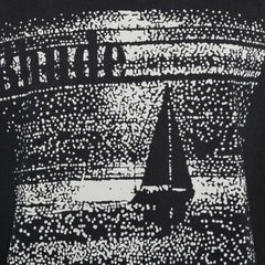 Rhude Lago Trasimeno Tee In Vintage Black/ White