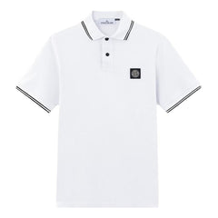 [Stone Island] Organic Cotton Piqué Short Sleeve Polo