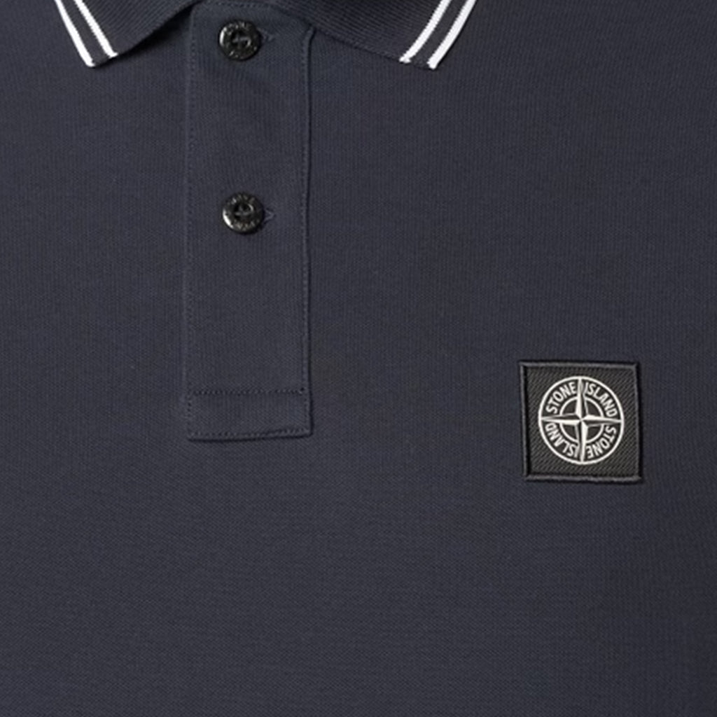 [Stone Island] Organic Cotton Piqué Short Sleeve Polo