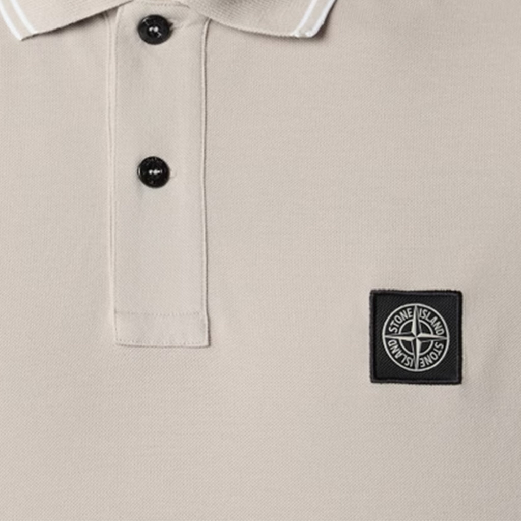 [Stone Island] Organic Cotton Piqué Short Sleeve Polo